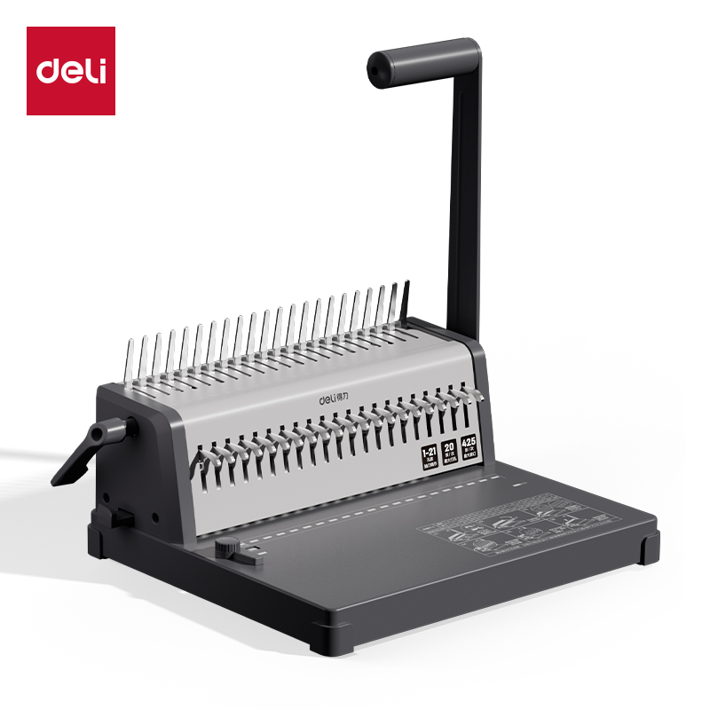 Binding Machine Comb - Deli 3870/3871/3872S/3873S Hochleistungs-Kammbindemaschine, Kraftsparend, Mehrfachloch-Kunststoffkamm-Bindung für