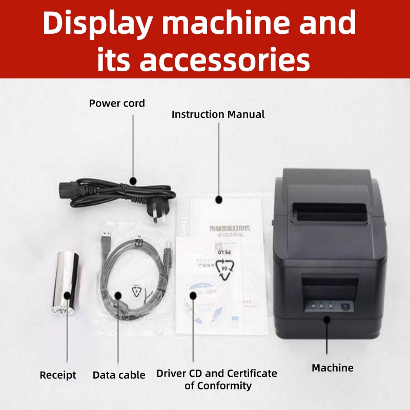 80mm POS Thermodrucker mit Aut – Receipt Printer Thermal Bewertung und Preis