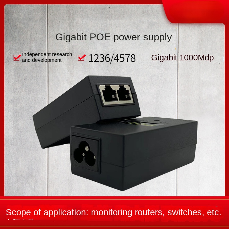 POE Gigabit Power 48V0,5A/24V  – Power Over Ethernet Bewertung und Preis